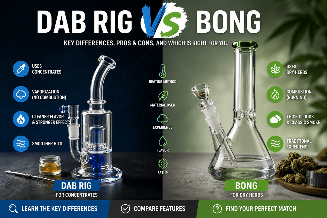 Dab Rig vs Bong: What’s the Difference?