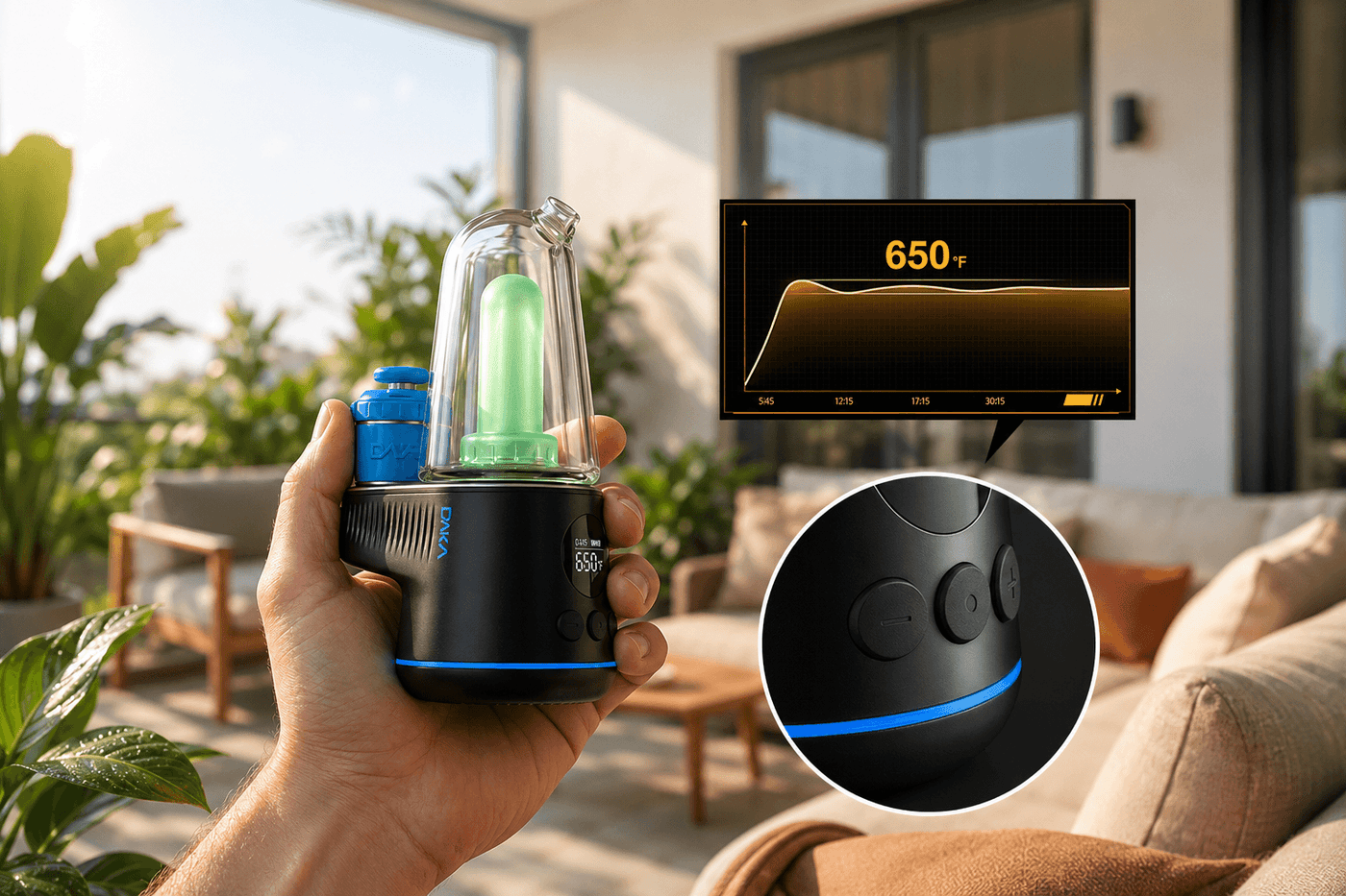 Precise 300°F–650°F Control